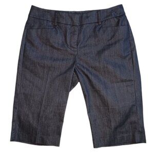 7th Avenue New York and Company Womens Shorts Size 2 Blue with Pockets